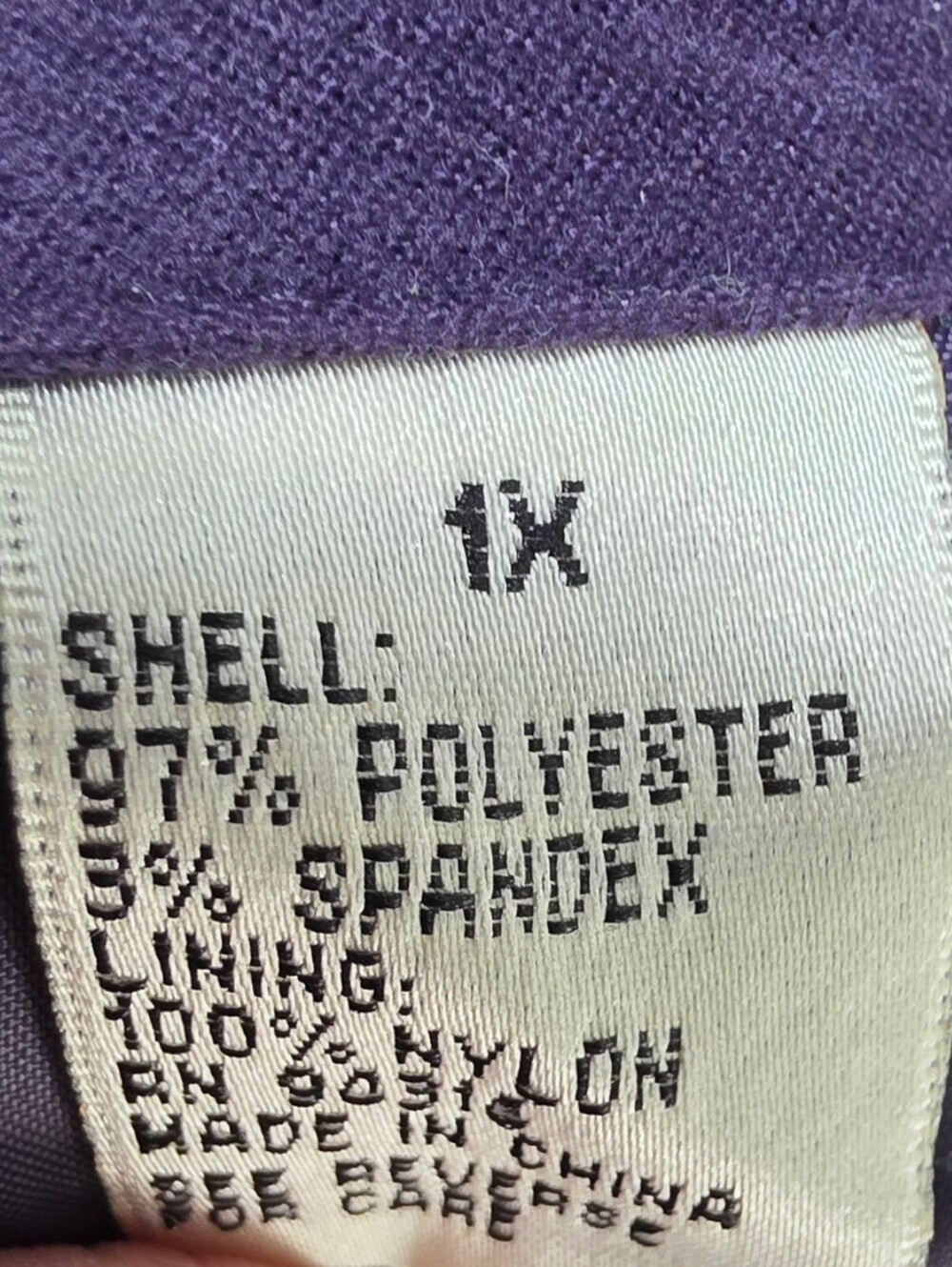 Nwt Selene Sport Purple Belted Utility Jacket (Size:1x) - Picture 6 of 6
